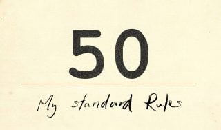 Banner image for My 50 Standard Rules