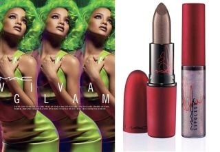 Banner image for Rihanna Rocks Green Hair for Latest Mac Viva Glam Makeup Collection